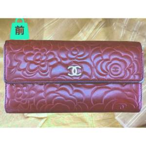CHANELカメリアフラップロングウォレット